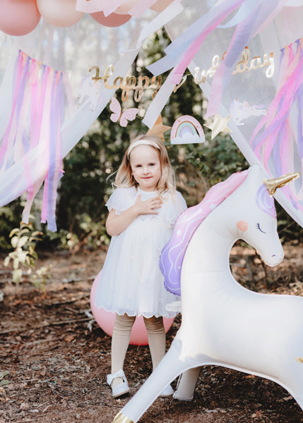 🦄 Globo de Foil Unicornio de Pie  – 95 x 86 cm
