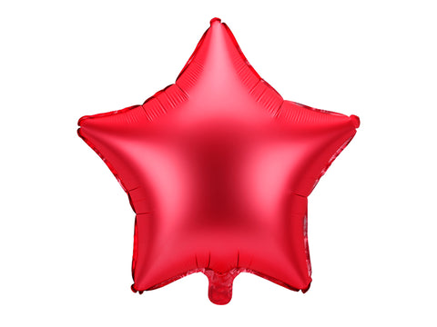 Globo de foil perlado forma de estrella. 40 cm