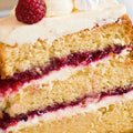 tarta de frambuesa y queso