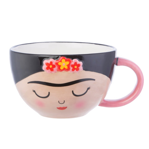 Taza con plato Frida