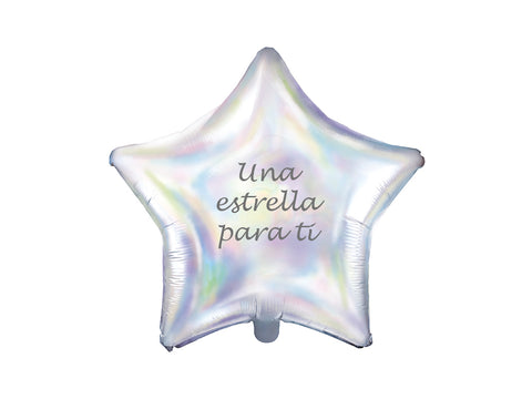 Globo con tu nombre Estrella